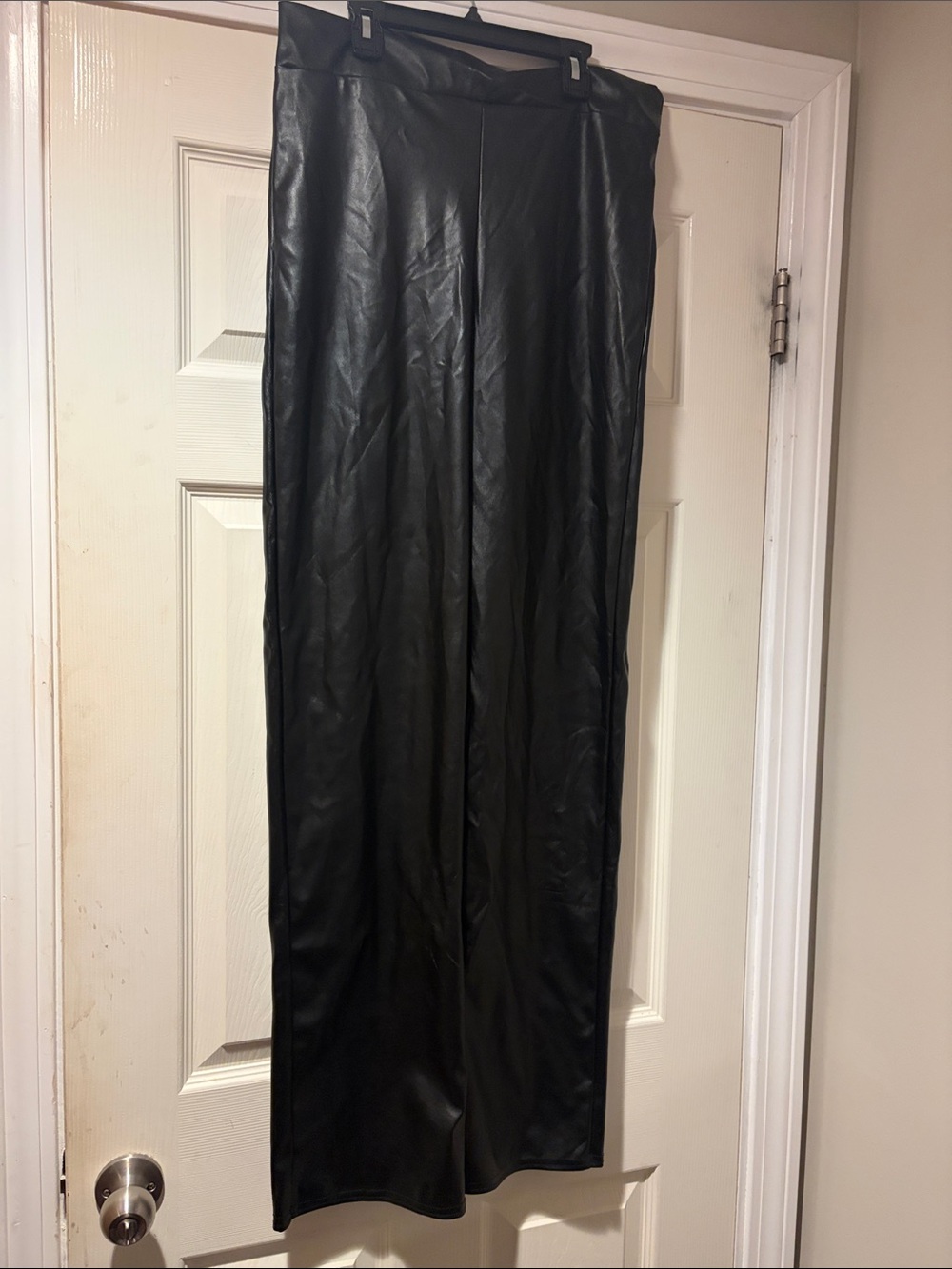 PrettyLittleThing Black Faux Leather Maxi Skirt